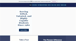 Desktop Screenshot of pioneerschool.com